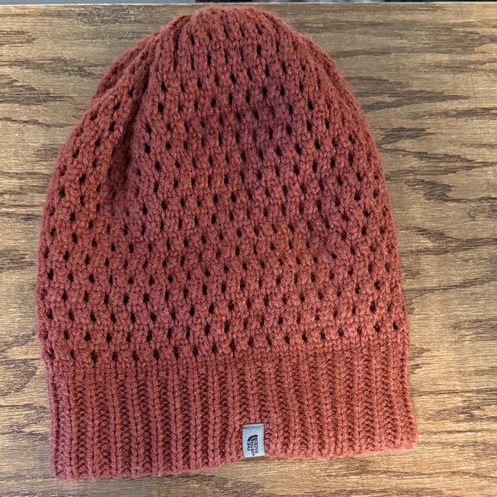 The North Face Maroon Knit Beanie